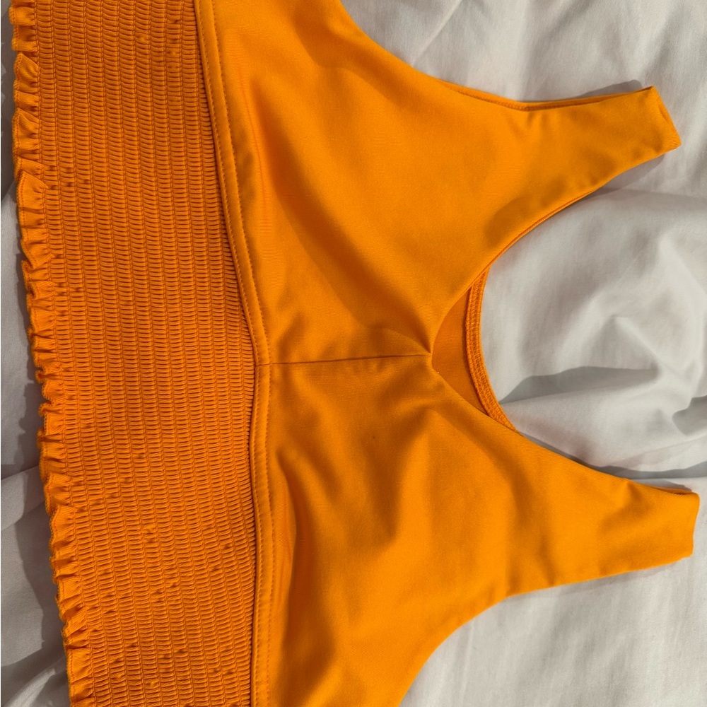 Girls Vibrant Orange athletic Top